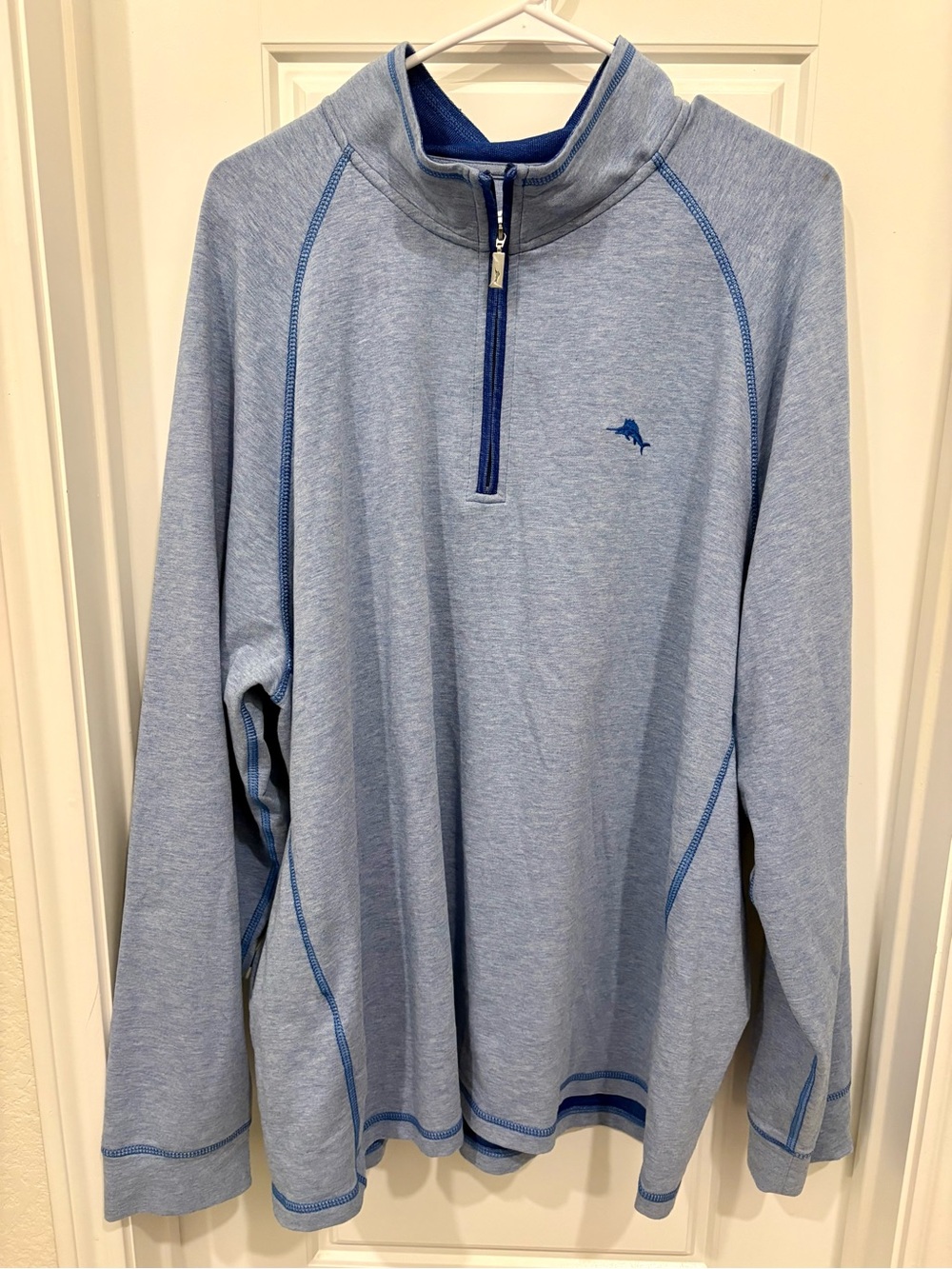 Tommy Bahama Light Blue Half-Zip Men’s Pullover